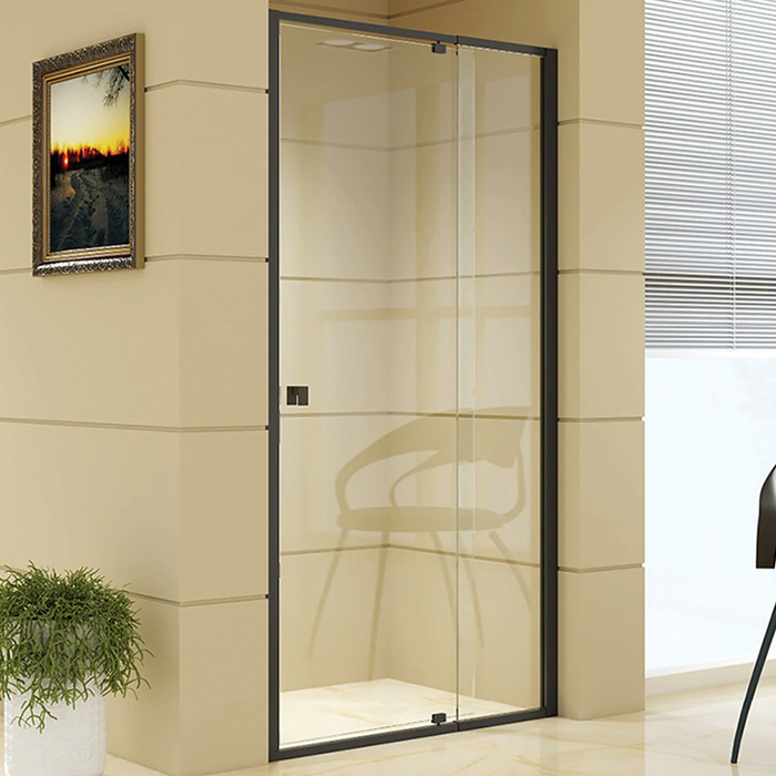 Semi-Frameless Double Fixed Panel Hinge