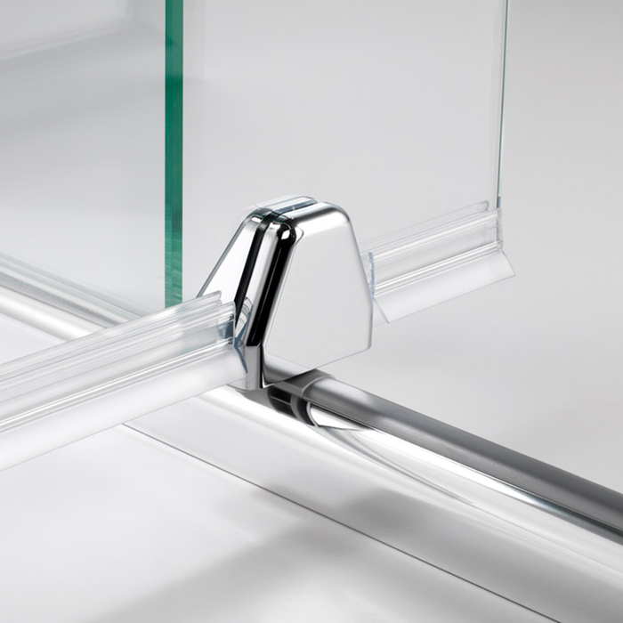 Semi-Frameless Overlap Panel Hinge